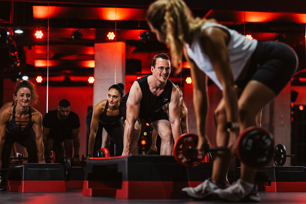 Gruppe von Frauen beim Les Mills