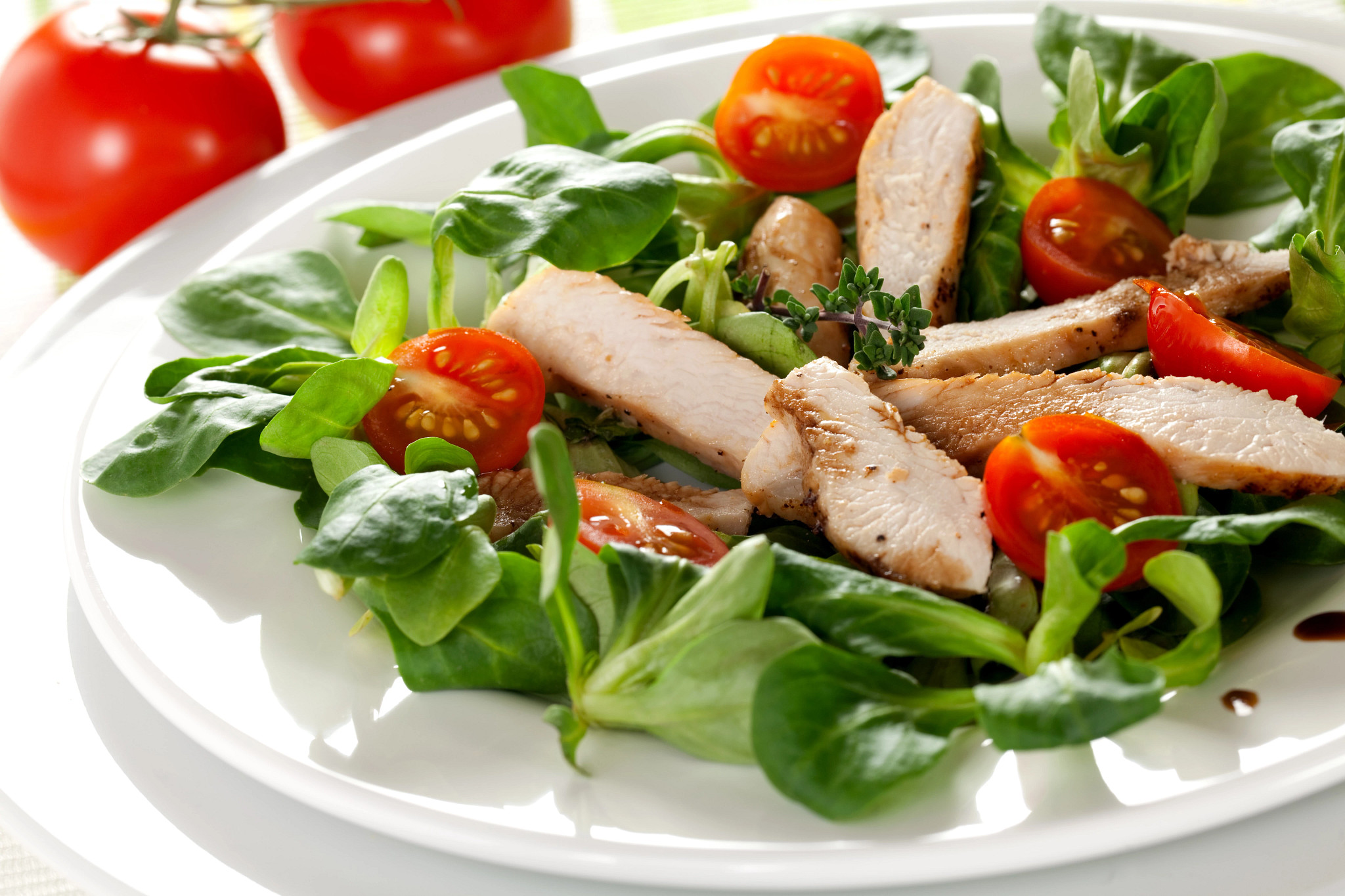 Fitness-Salat mit Hähnchen