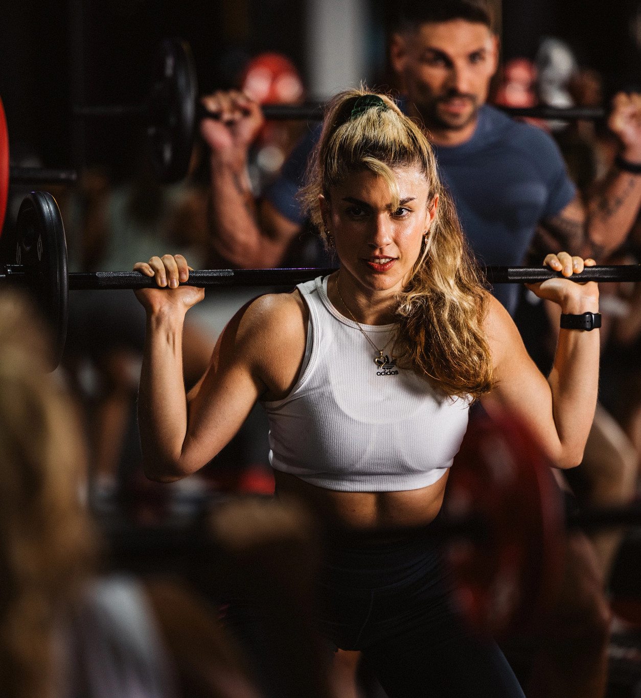 Fitness First Les Mills Body Pump Teilnehmerin