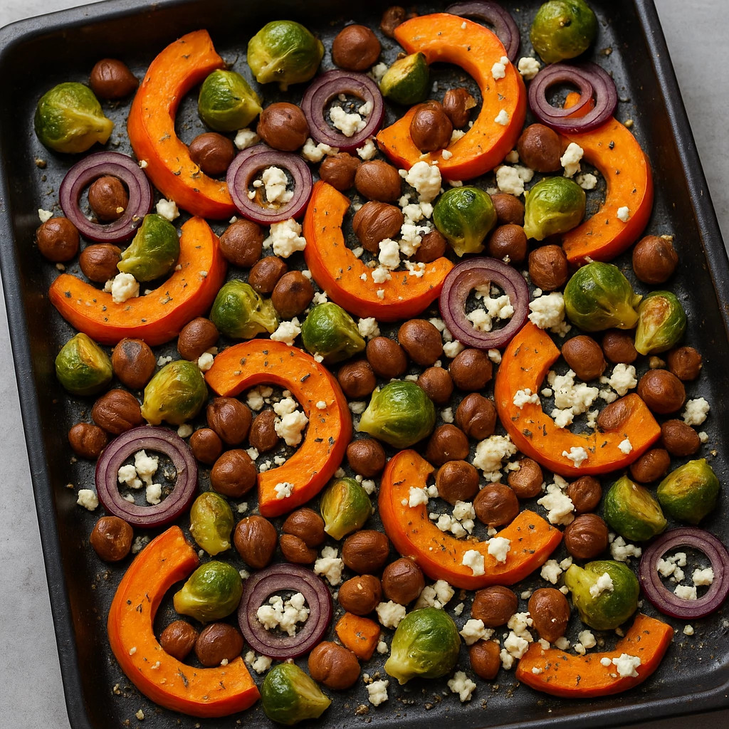 Ofengemüse mit Maronen & Feta