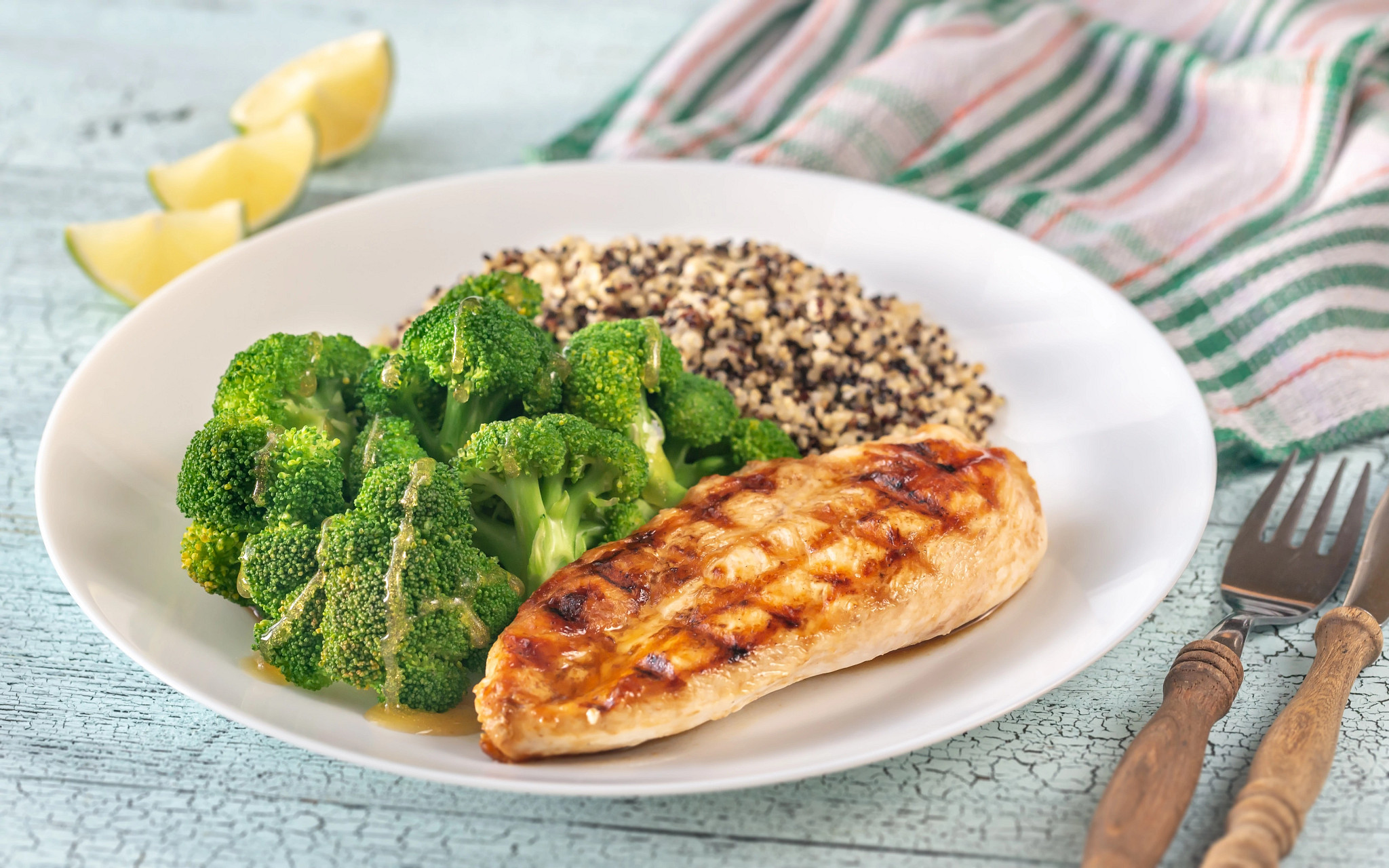 Hühnerbrust mit Quinoa & Brokkoli